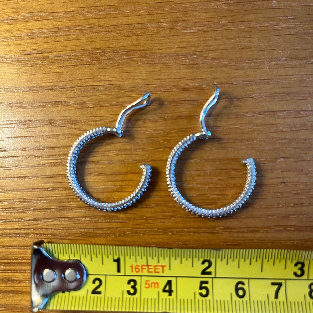 Judith Ripka Sterling Silver Clip-on Earrings